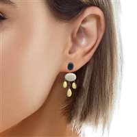 Boucles d'oreilles Rosso Prezioso Femme in Bois 013 - 013